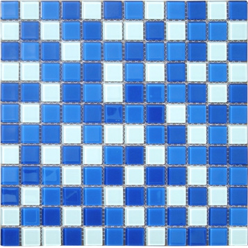 Мозаика 327*327 (CB021) бело-синий