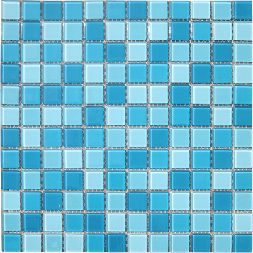 Мозаика 327*327 (CB301) бело-голубая